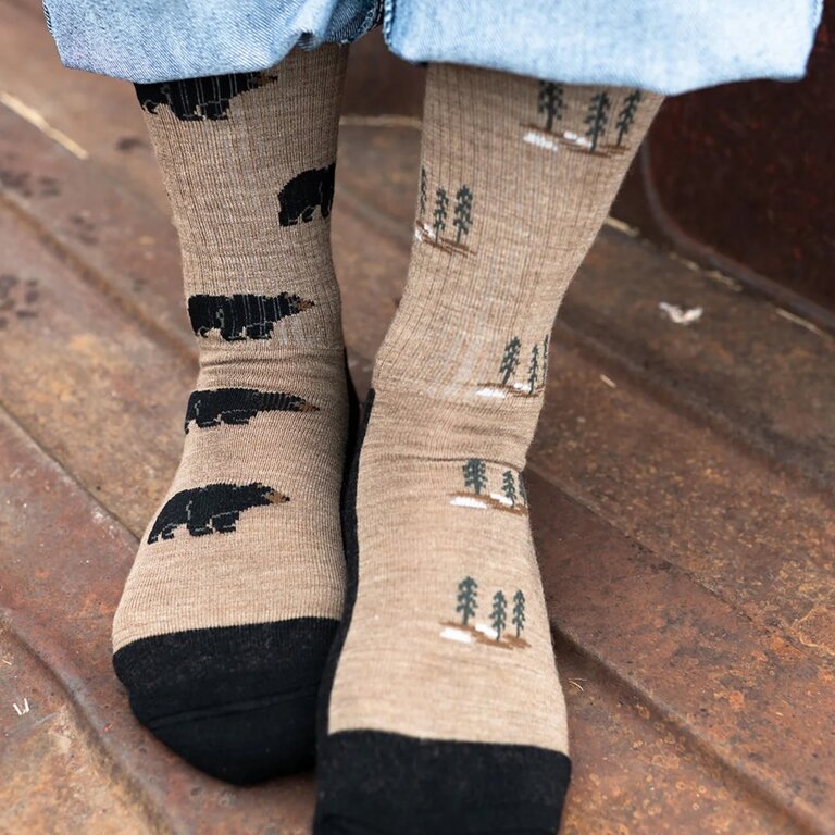 Friday Sock Co Friday Sock Co Men's Merino Socks Bear & Tree
