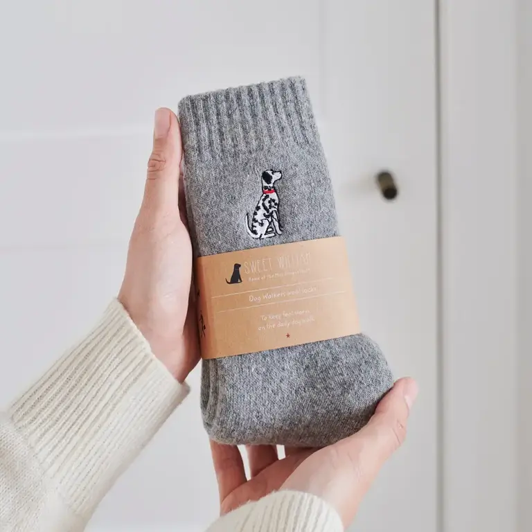 Sweet William Sweet William Wool Blend Dogwalker Socks Dark Grey