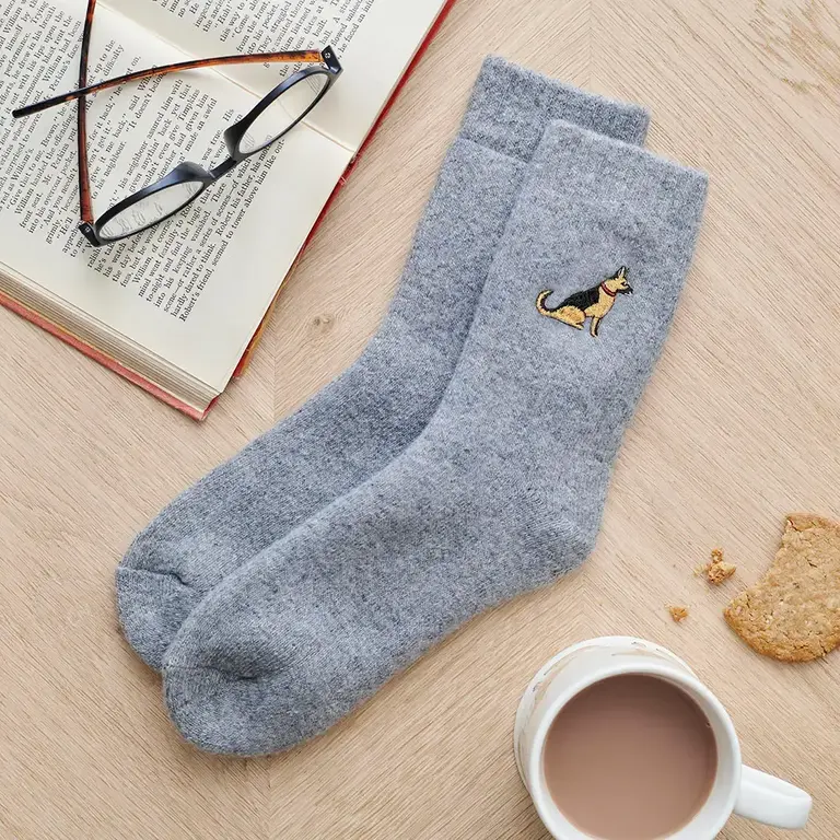 Sweet William Sweet William Wool Blend Dogwalker Socks Dark Grey