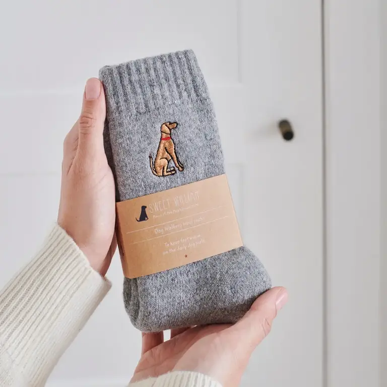 Sweet William Sweet William Wool Blend Dogwalker Socks Dark Grey