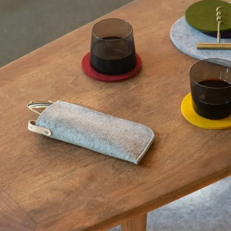 Graf Lantz Graf Lantz Merino Eyeglass Sleeve - Granite