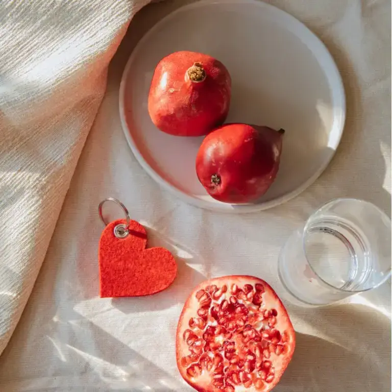 Graf Lantz Graf Lantz Merino Heart Key Fob - Bright Red