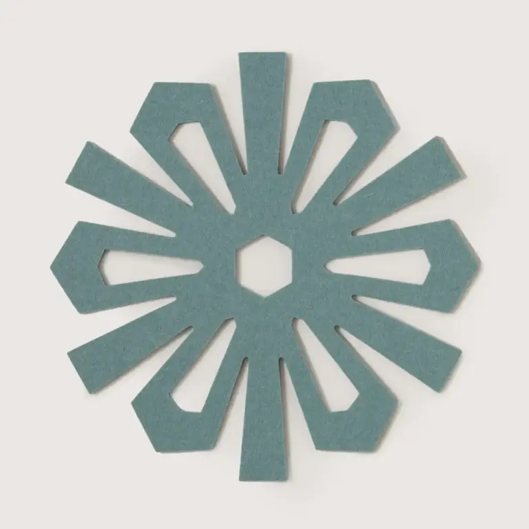 Graf Lantz Graf Lantz Merino Snowflake Trivet - Spruce