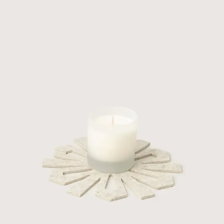 Graf Lantz Graf Lantz Merino Snowflake Trivet - Heather White