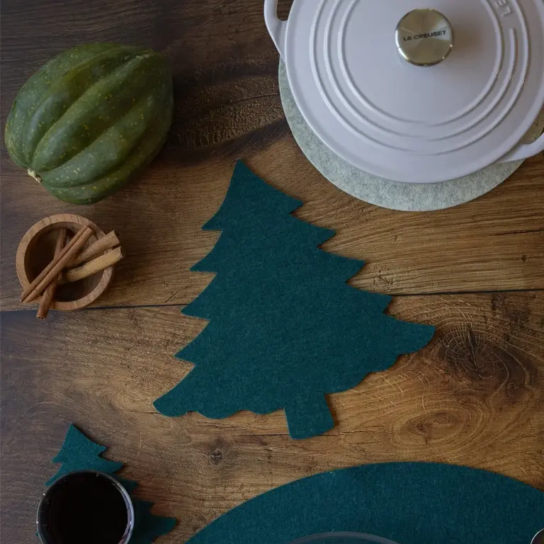 Graf Lantz Graf Lantz Merino Tree Trivet - Kombu