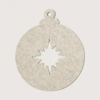 Graf Lantz Graf Lantz Merino Bauble Trivet - Heather White