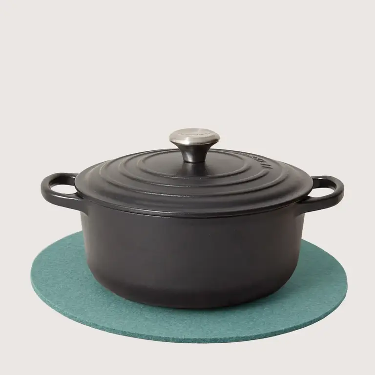 Graf Lantz Graf Lantz Merino Wool Round Trivet 12" Spruce