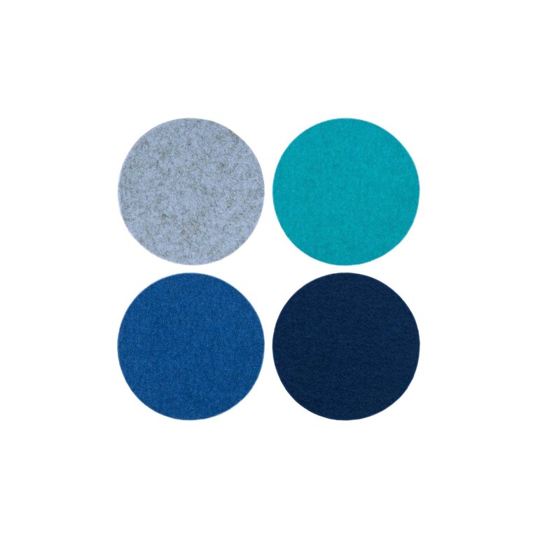 Graf Lantz Graf Lantz - Felt Coasters Set 4 Round - Ocean