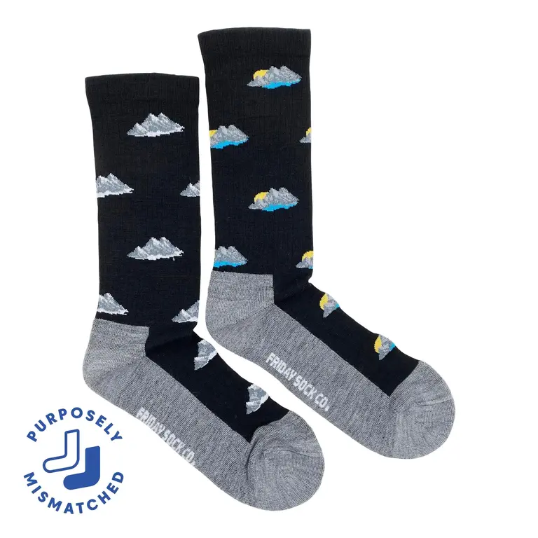Friday Sock Co Friday Sock Co Men's Merino Socks Mountains