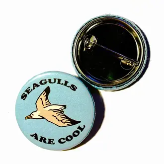 Hissing Mink Hissing Mink Seagulls Are Cool Button