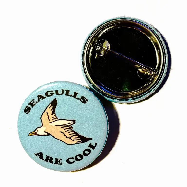 Hissing Mink Hissing Mink Seagulls Are Cool Button