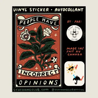 SHC SHC  Incorrect Opinions Sticker