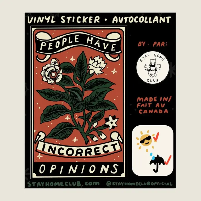 SHC SHC  Incorrect Opinions Sticker