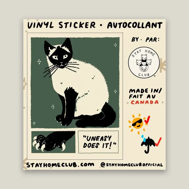 SHC SHC  Uneasy Does It Sticker