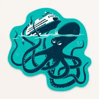 Factory 43 Factory Kraken Ferry Sticker