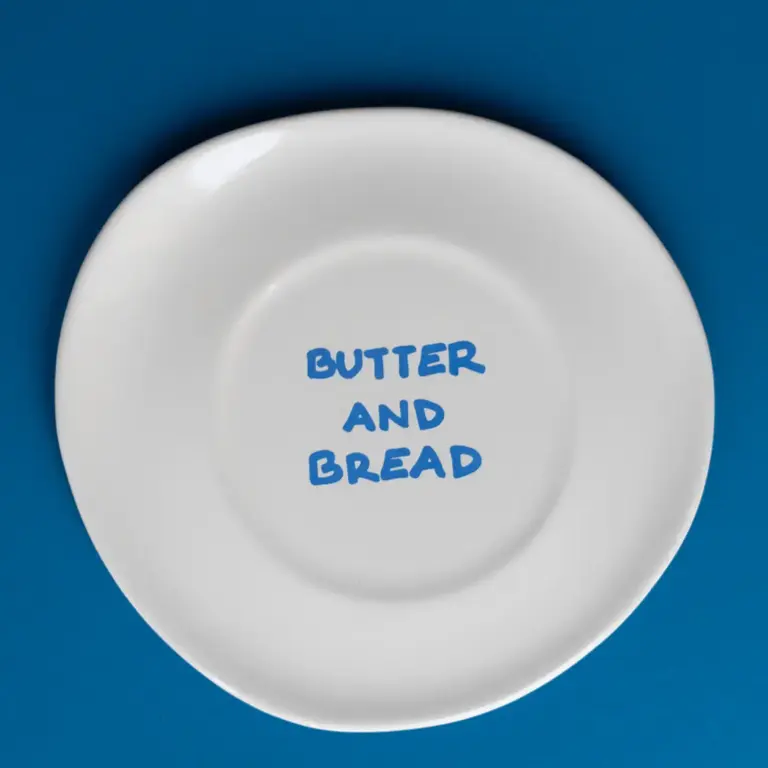 Sisi Sisi Ceramic Plate Butter and Bread 22cm