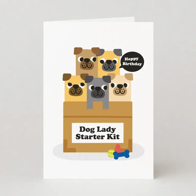Studio Boketto Studio Boketto Dog Lady Starter Kit Card