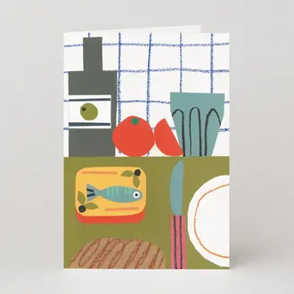 Studio Boketto Copy of Studio Pizzeria Cat Birthday Card