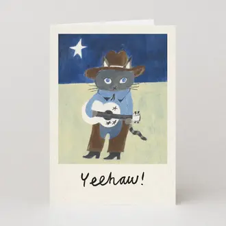Studio Boketto Studio Boketto Yeehaw Cowboy Cat Card