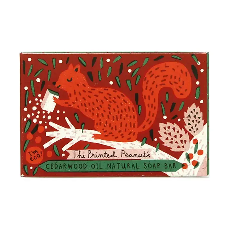 Printed Peanut Printed Peanut Cedarwood Handmade Soap