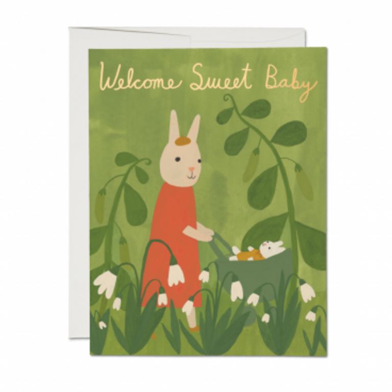 Red Cap Cards Red Cap Welcome Sweet Baby Card