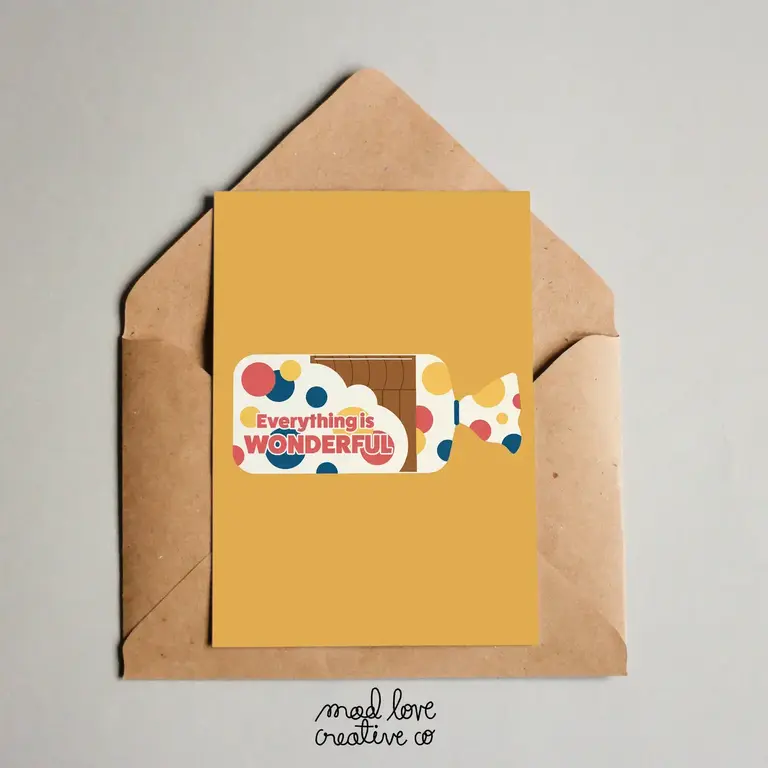 Mad Love Creative Mad Love Creative Everything is Wonderful Card