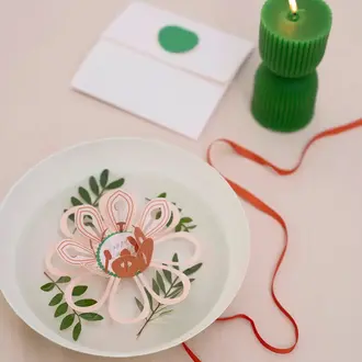 Jurianne Matter Jurianne Matter Paper Magic Flower Card - Festive