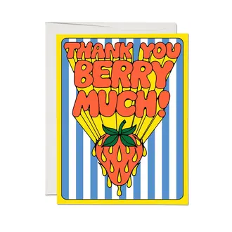 Red Cap Cards Red Cap Thank You Berry Much Card