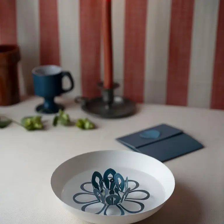 Jurianne Matter Jurianne Matter Paper Magic Flower Card - Antique Blue