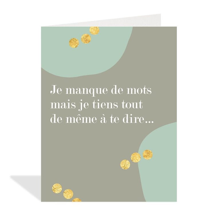 Paper E Clips PEC Manque de Mots Card