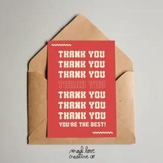 Mad Love Creative Mad Love Creative Thank You Card