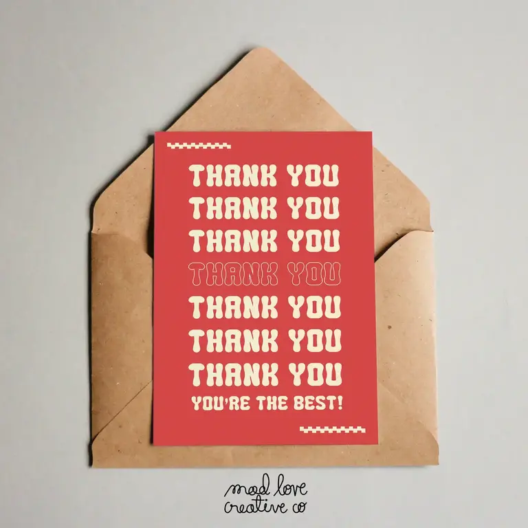 Mad Love Creative Mad Love Creative Thank You Card
