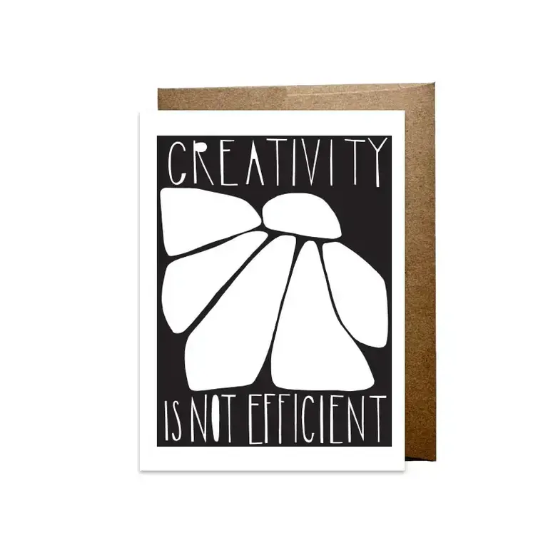 Anna Brones Anna Brones - Creativity Is Not Efficient Card