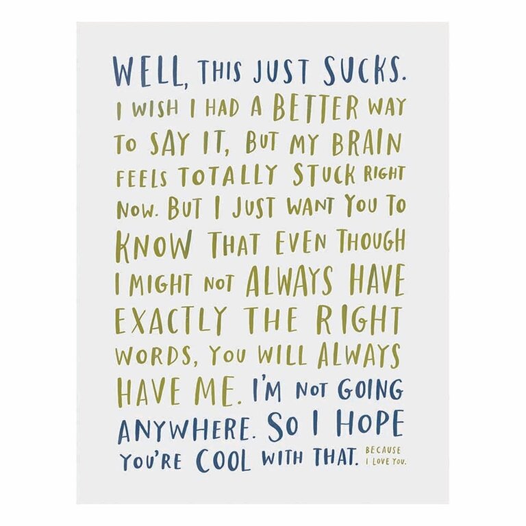 Em & Friends Em & Friends Awkward Sympathy Card