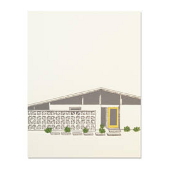 The Good Days Print Co The Good Days Print Co Midcentury House Card-Yellow