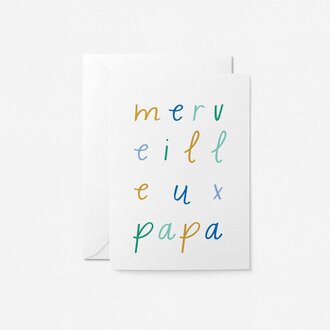 Paper E Clips PEC Merveilleux Papa Card