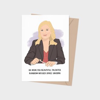 Shop Trimmings Trimmings - Leslie Knope Oh Mom Card