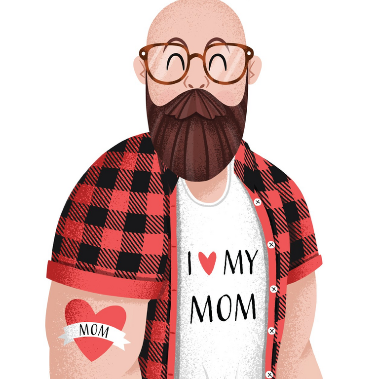 Paper E Clips PEC Mom Tattoo Card