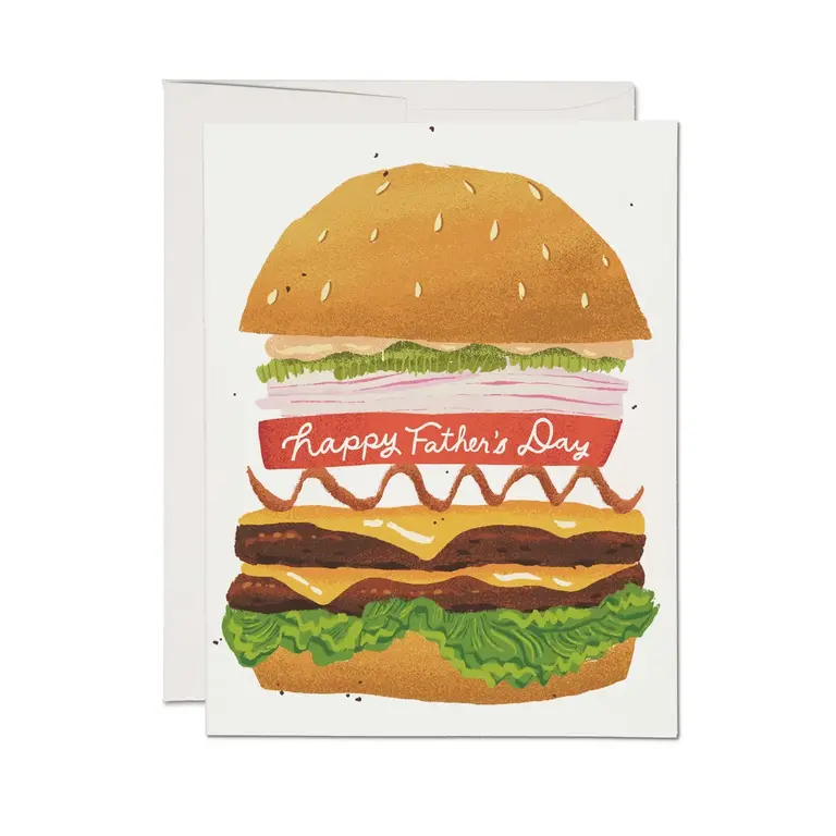 Red Cap Cards Red Cap Double Cheeseburger Father's Day Card