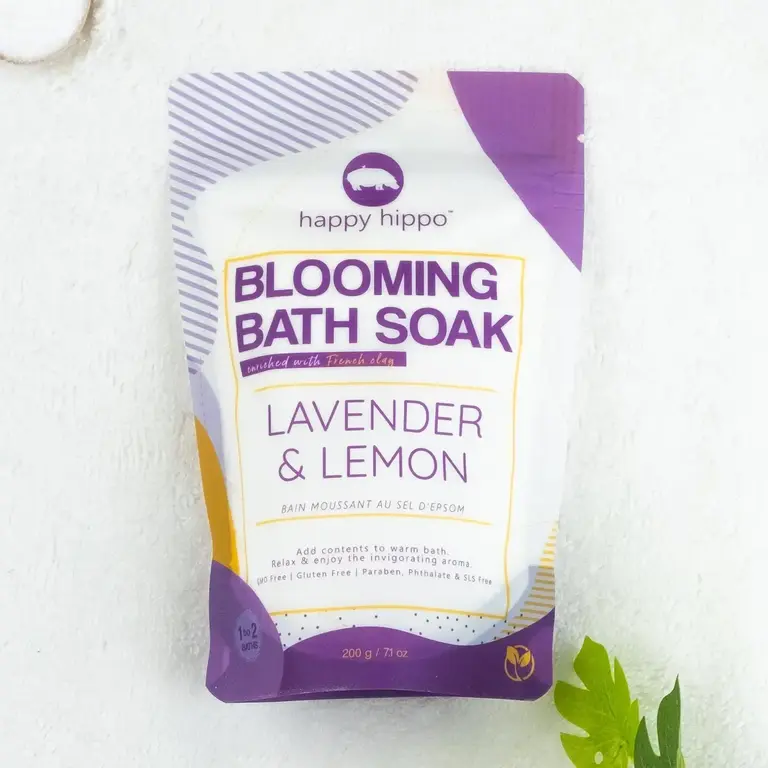 Happy Hippo Happy Hippo Blooming Bath Soak Lavender Lemon 200g
