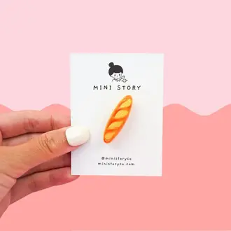 Mini Story Co Mini Story Handmade Brooch Baquette