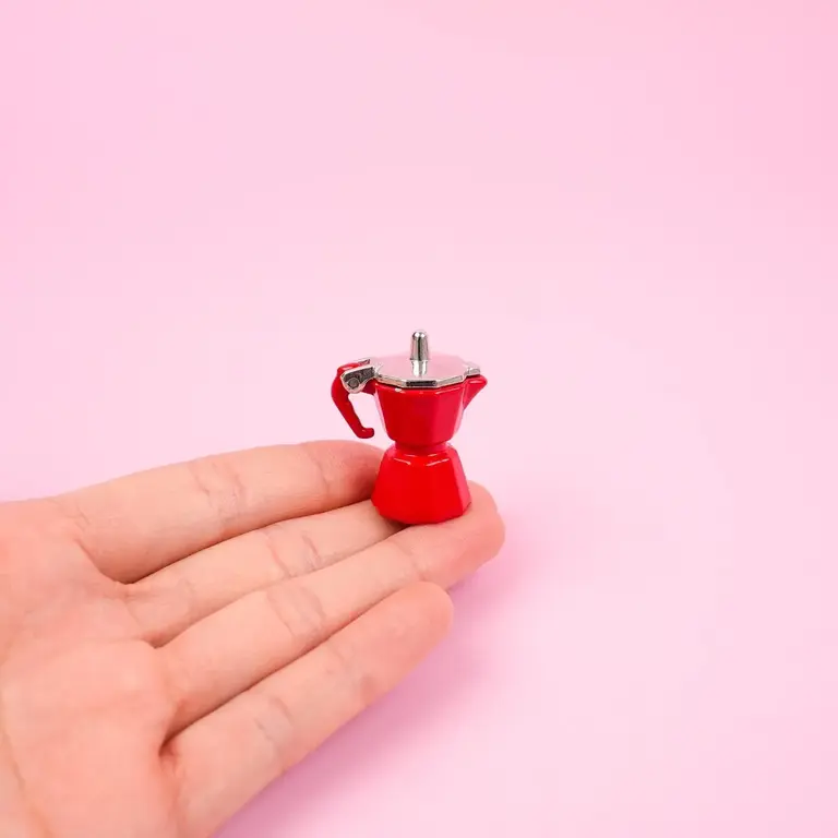 Mini Story Co Mini Story Handmade Moka Pot Fridge Magnet Red