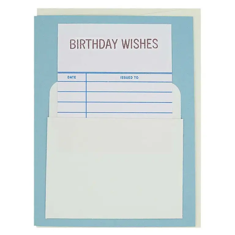 The Regional Assembly of Text The Regional Assembly of Text Library Card - Birthday Wishes