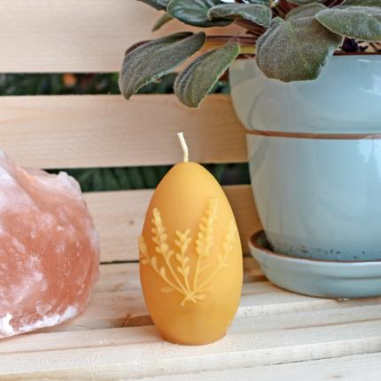 Honey Candles HC Beeswax Egg Candle