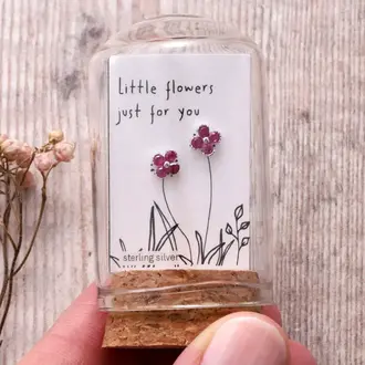 Attic Attic Little Flower Just For You Studs Sterling Silver