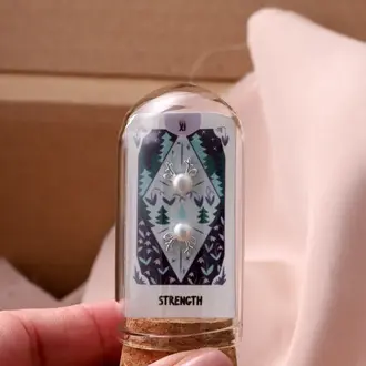 Attic Attic Stag Head Pearl Studs Sterling Silver