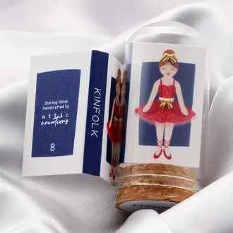 Attic Attic Ballerina Tiny Gold Bow Studs