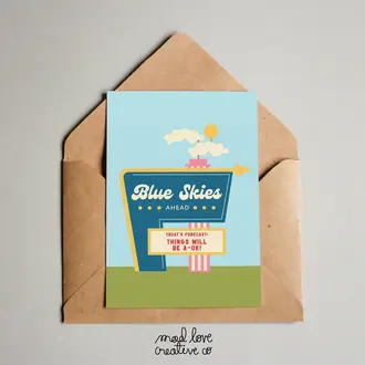 Mad Love Creative Mad Love Creative Blue Skies Ahead Card