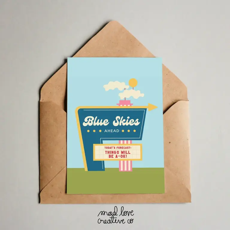 Mad Love Creative Mad Love Creative Blue Skies Ahead Card