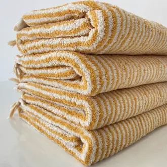 Yurtlus Yurtlus - Organic Turkish Bath Towel - Yellow Stripes